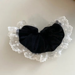 Ladies Solid Color Hot Sale Velvet Simple High Elastic Hair Tie Fashion Chic Elegant Thick Thin Hair Causal Scrunchies Accessory