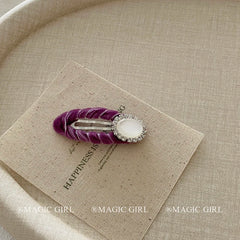 Female 2025 Hot Sale Solid Color Small Snap Clips Fashion Simple Elegant Customized in Stock Hairpins Accessory for Women Causal