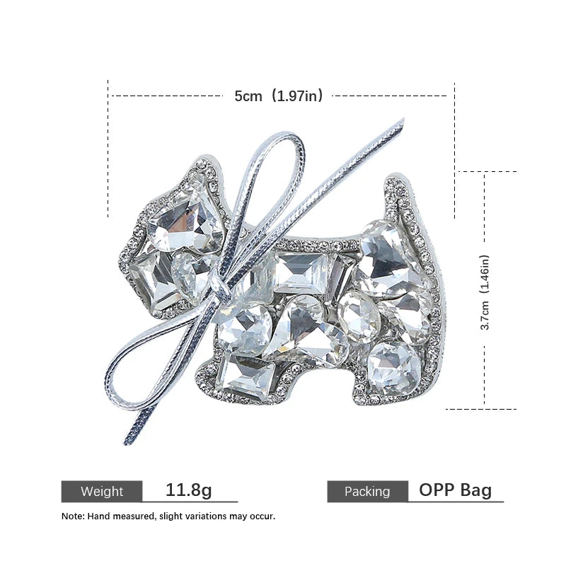 Female Dogs Shape Glitter Simple Snap Clips Fashion Chic Sparking Bow Customized Bulk Order in Stock Street Hair Clips Accessory