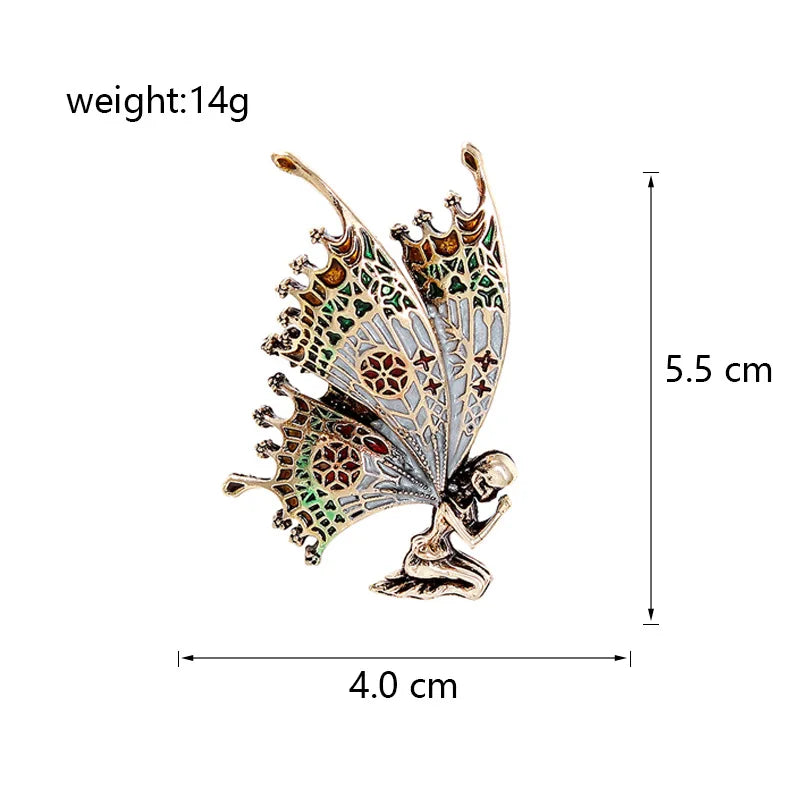 Fashion Butterfly Elegant Sweet Brooches for Girls Glamorous Charms Pins Jewelry for Women Ladies Accessories Wholesale Chic