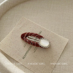 Female 2025 Hot Sale Solid Color Small Snap Clips Fashion Simple Elegant Customized in Stock Hairpins Accessory for Women Causal