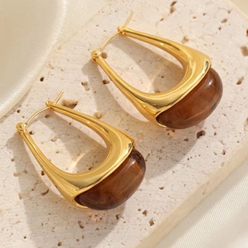 Fashion Trendy Simple Minimalistic Stylish Hoop Earrings for Girls Elegant Jewelry for Women Ladies Wholesale China Manufacturer