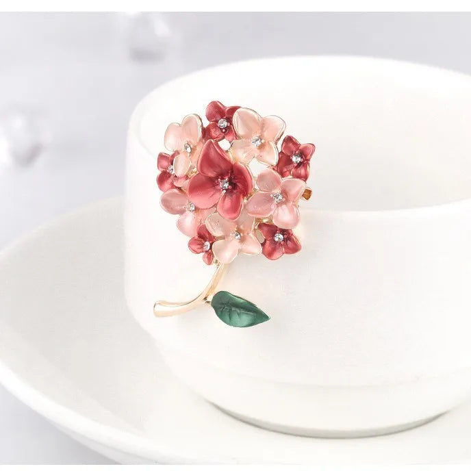 Fashion Elegant Flowers Floral Sweet Brooches for Girls Stylish Trendy Pin Jewelry for Women Ladies Accessories Chinese Supplier