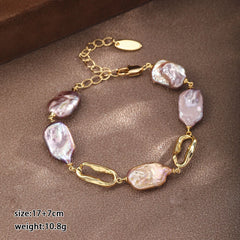 Fashion Freshwater Pearl Baroque Jewelry Sets for Girls Sweet Necklaces Bracelets for Women Ladies Wholesale China Factory