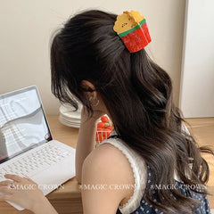 Hot Sale Creative Design Irregular Cup Shape Hair Claws Stunning Medium Wholesale Multi Color Hair Clips Accessory for Children