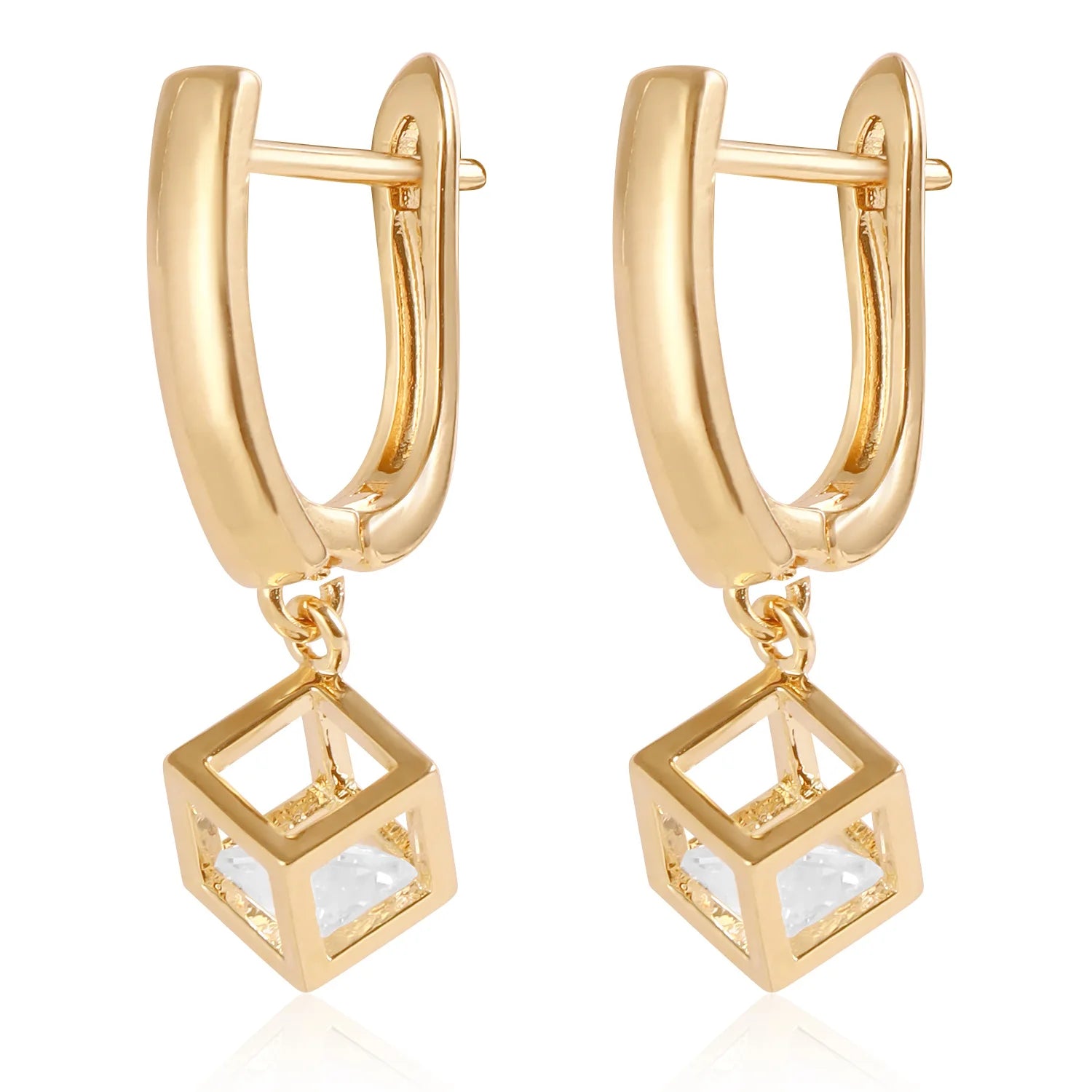 European and American Style Simple Elegant Drop Earrings for Girls Glamorous Dainty Jewelry for Women Ladies Accessories Chic
