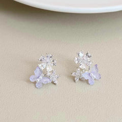 Fashion Elegant Butterfly Animals Hoop Earrings for Girls Dainty Ary Deco Jewelry for Women Ladies Accessories Glamorous Chic