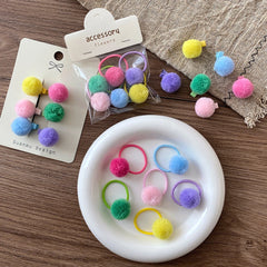 Kids Candy Color High Elastic Small Hair Ties Alligator Clips Fashion Cute Wholesale in Stock Girls Hairpins Scrunchy Accessory