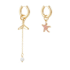 Fashion Sweet Sea Star Ocean Drop Earrings for Girls Cute Simple Elegant Jewelry for Women Ladies Accessories Chinese Supplier