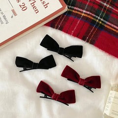 Kids 2025 Hot Sale Solid Color Bowknot Alligator Clips Fashion Elegant Wholesale in Stock Hairpins Accessories for Children Use