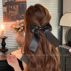 Elegant Graceful Bowknot Ribbon Hair Clips for Girls Princess French Style Barrettes for Women Ladies Hair Accessories in Stock