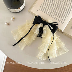 Sweet Princess Style Cute Bowknot Hair Claw Clips for Girls Chic Fashion Ribbon Haarspange Hair Accessories for Women Ladies