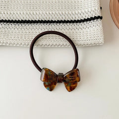 Brand New Simple Bowknot Solid Color Scunchies for Girls Fashion Sweet Hair Ties for Women Ladies Hair Accessories High Elastic