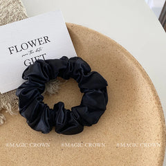 2025 Brand New Satin Hair Ties for Women Minimalistic Scrunchies Solid Color Casual Soft Hair Accessories Sweet for Girls Ladies
