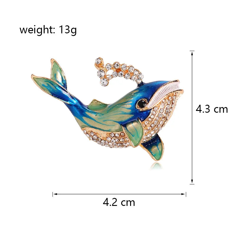 Fashion Sweet Fish Trendy Animals Brooches for Girls Elegant Pins Jewelry for Women Ladies Accessories Chinese Supplier Chic