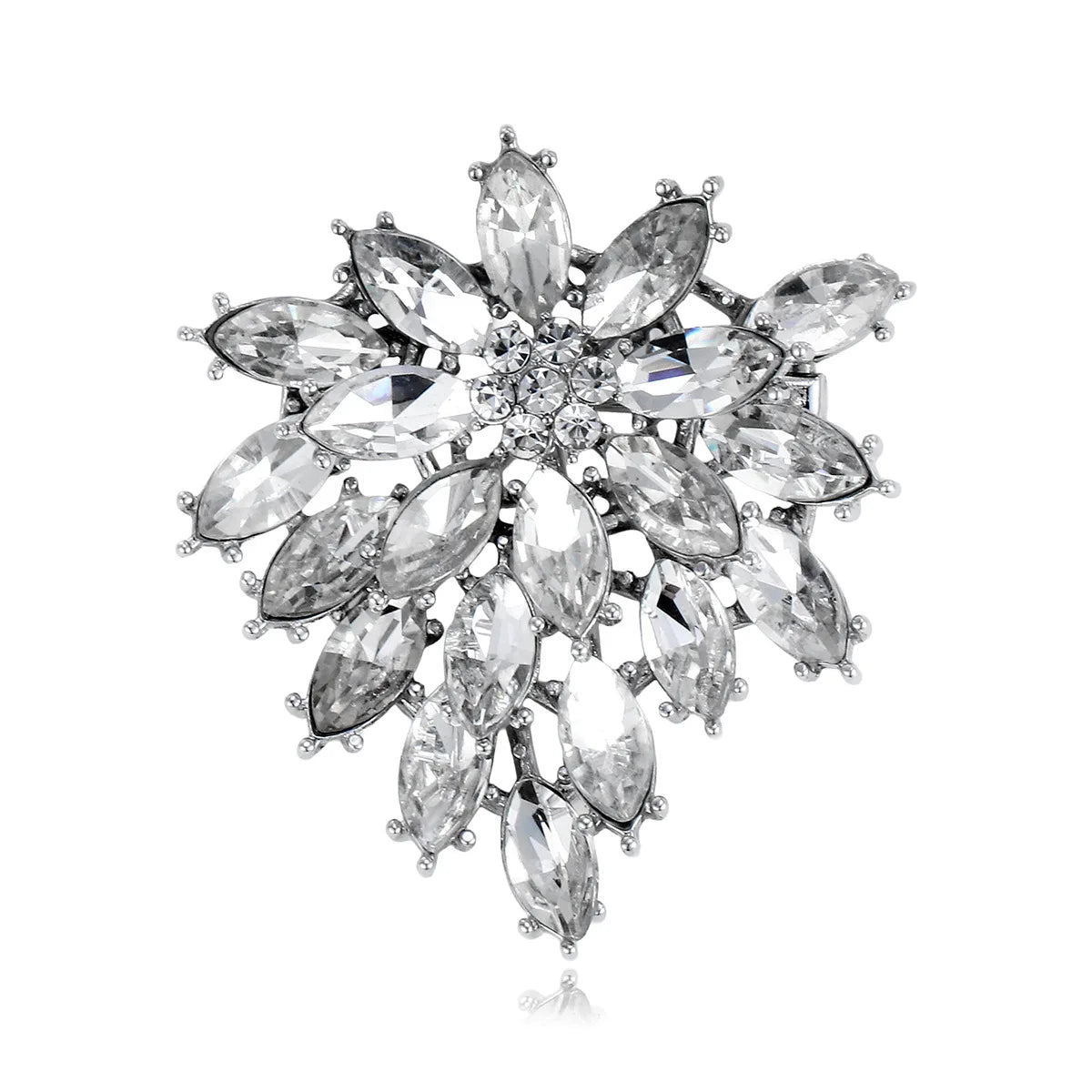 Fashion New Design Dainty Rhinestone Brooches for Girls Glitter Sparkle Charms Bold Pins Jewelry for Women Ladies Accessories