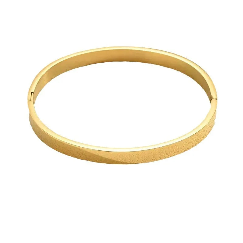 Fashionable Bracelet Smooth Stainless Steel Jewelry High-end Simple and Luxurious Bangles Unisex Women's Accessories Wholesale