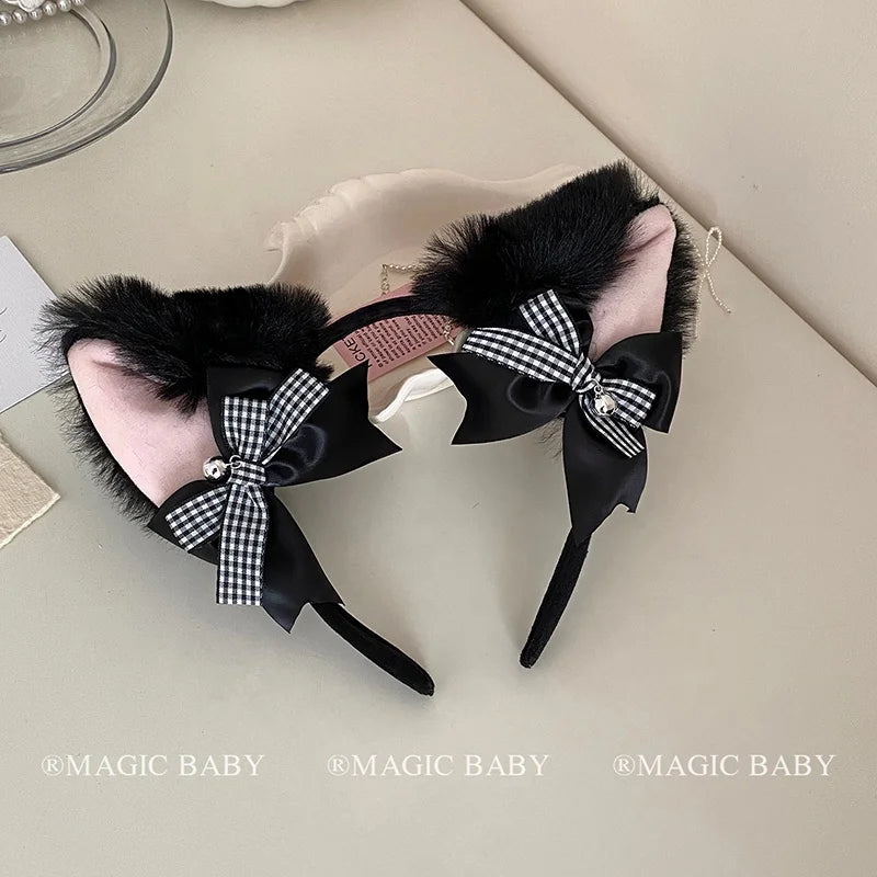 Halloween Black Cat Headband for Kids Cute Kitten Hairband Children Costume Party Hair Accessories Spooky Fun Trick or Treat