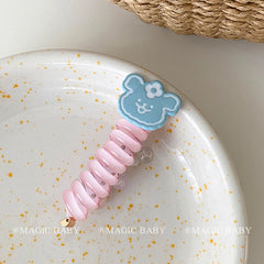 Animals Cartoon Telephone Wire Hair Ties Cute Sweet Fashion Scrunchies for Kids Children Teens Hair Accessories in Stock