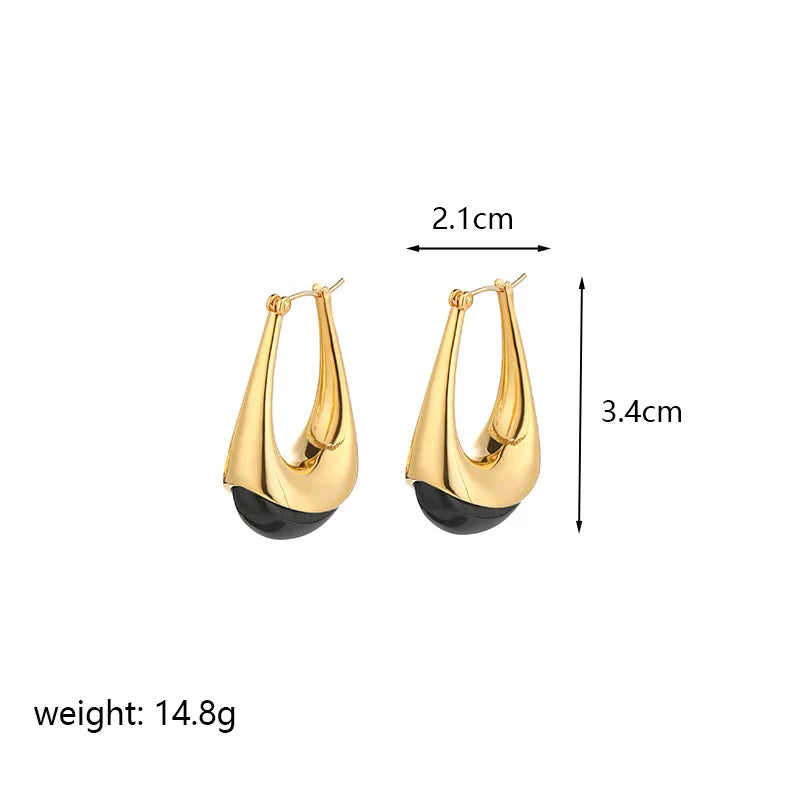 Fashion Trendy Simple Minimalistic Stylish Hoop Earrings for Girls Elegant Jewelry for Women Ladies Wholesale China Manufacturer