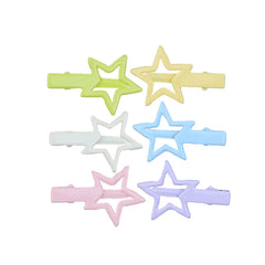 Simple Minimalistic Alligator Hair Clips for Baby Girls Solid Candy Color Sweet Cute Kawaii Alloy Material 5cm for Party