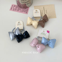Simple Minimalistic Bowknot Scrunchies for Baby Girls Cute Sweet Kawaii Hair Ties for Kids Children Hair Accessories in Stock