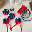 Blue / Letter Scrunchy