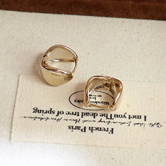 Simple Trendy Chic Minimalistic Hoop Earrings for Girls Sweet Elegant Charms Jewelry for Women Ladies Accessories Wholesale