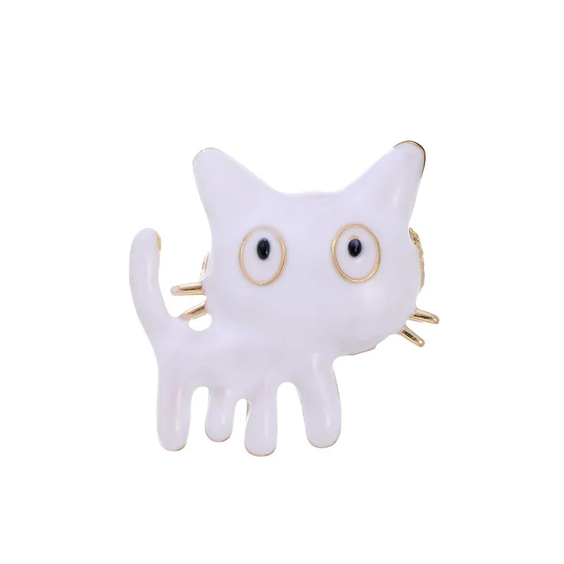 Fashion Animals Cats Sweet Trendy Brooches for Girls Glamorous Puppy Pins Jewelry for Women Ladies Accessories Wholesale Cute
