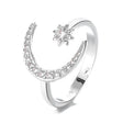 The opening is adjustable. / Silver