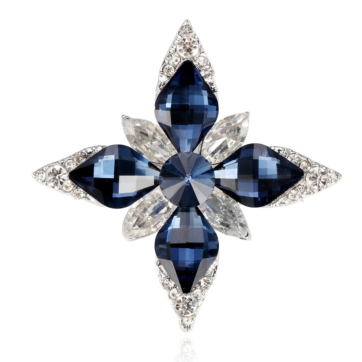 Fashion Glitter Rhinestone Sparking Brooches for Girls Luxury Simple Elegant Pins Jewelry for Women Ladies Accessories Hot Sale