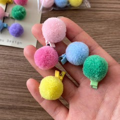 Kids Candy Color High Elastic Small Hair Ties Alligator Clips Fashion Cute Wholesale in Stock Girls Hairpins Scrunchy Accessory