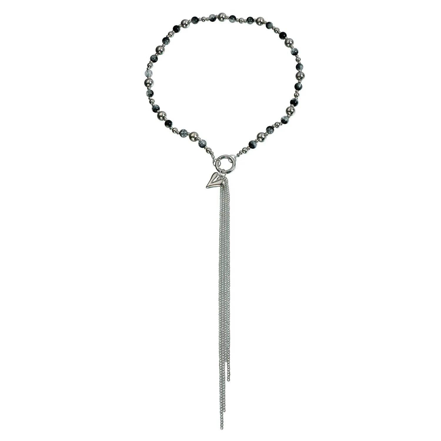 Fashion Beads Tassel Sweater Chains for Girls Sweet Heart Shaped Jewelry for Women Ladies Accessories Chinese Supplier Wholesale