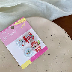 Fashion Cute Kitty Cat Sweet Hair Clips for Baby Girls Animals Star Plaid Alligators for Kids Children Hair Accessories Stylish