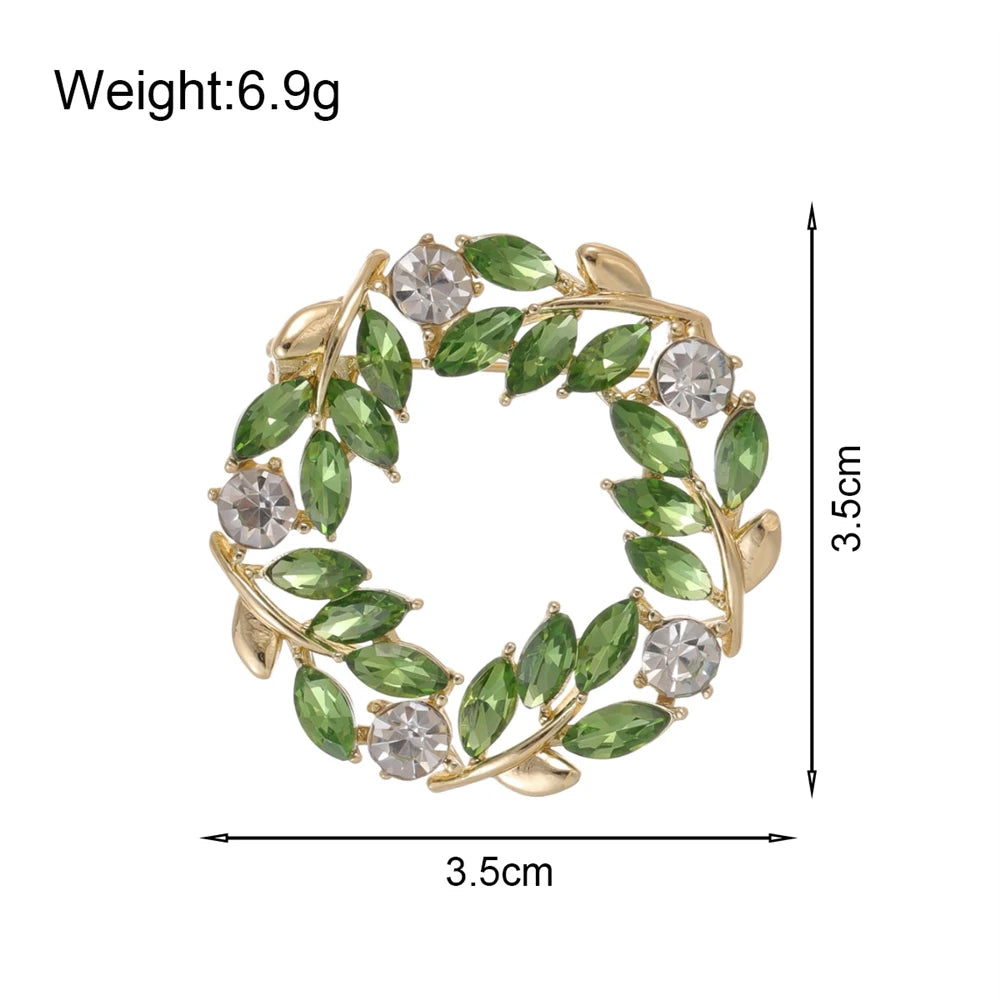 Fashion Glitter Rhinestone Sweet Brooches for Girls Elegant Dainty Charms Pins Jewelry for Women Ladies Accessories Hot Sale