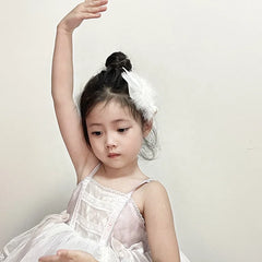 Classic Ballet Solid Color Feather Imitation Pearl Hair Clips for Baby Girls Fashion Alligators for Kids Child Hair Accessories