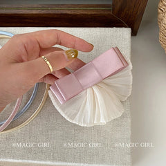 Classic Sweet Cute Bowknot Dressed Hair Clips Barrettes Women Ladies Hair Accessories for Party Stock Trendy Fashion