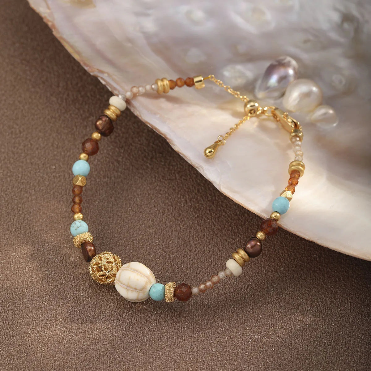 Fashion Turquoise Tiger Eye Stone Beads Boho Bracelets for Girls Trendy Stylish Jewelry for Women Ladies Wholesale Low MOQ
