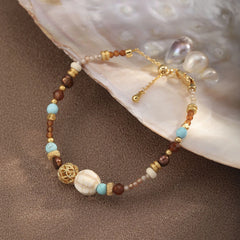 Fashion Turquoise Tiger Eye Stone Beads Boho Bracelets for Girls Trendy Stylish Jewelry for Women Ladies Wholesale Low MOQ