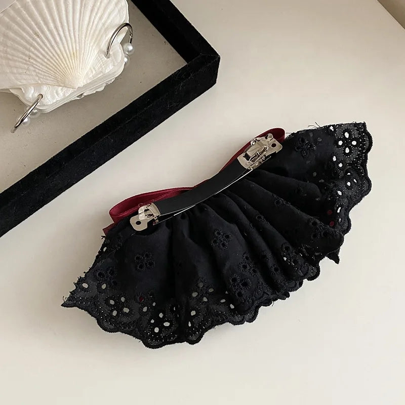 Fashion Bowknot Ribbon Dress Trendy Hair Clips for Girls Sweet Cute Elegant Barrettes for Women Ladies Hair Accessories Chic