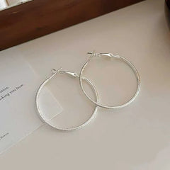 Ladies High Quality Lightweight Large Hoop Earring Fashion Chic Sparking Glamorous Wholesale Jewelry Accessories for Women Daily