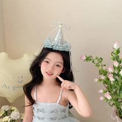 Girly Blue Glitter Lightweight Bowknot Alligator Clips Fashion Elegant Chic in Stock Hairpins Accessories for Children Birthday