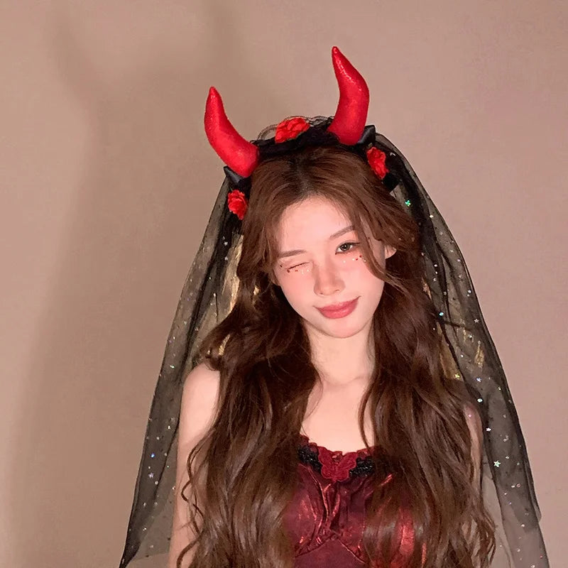 Women Hot Sale Halloween Festival Celebration Glowing Version Hairbands Fashion Elegant Bulk Order in Stock  Headbands Accessory