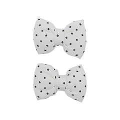 Bowknot Dot Plaid Cute Sweet Hair Clips for Baby Girls Elegant Graceful Kwaii Snap Clips for Kids Hair Accessories Children