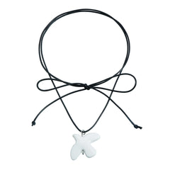 Sweet Sweater Chains for Girls Animals White Dove Stylish Necklaces for Girls Bowknot Choker Fashion Jewelry for Women Ladies