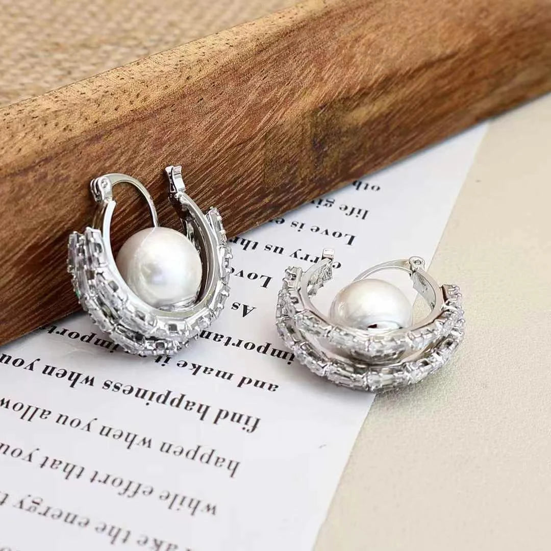 Female Creative Design Imitation Pearl Small Drop Earring Elegant Graceful Glamorous Bulk Jewelry Accessories for Causal Office