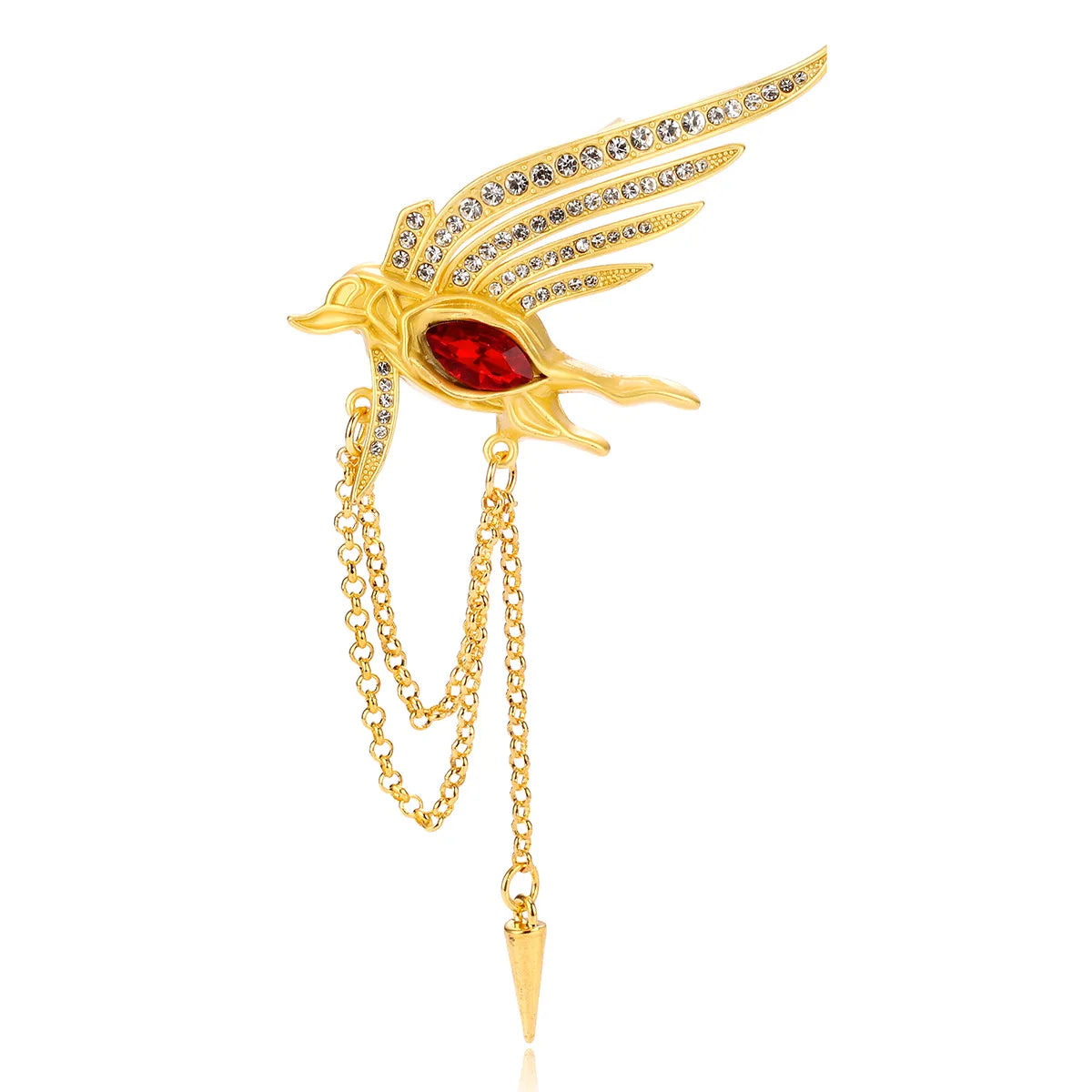 Fashion Retro Vintage Glitter Tassel Brooches for Girls Elegant Graceful Luxury Pins Jewelry for Women Ladies Accessories