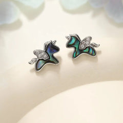 Fashion Trendy Animals Horse Sweet Stud Earrings for Girls Elegant New Year Glamorous Jewelry for Women Ladies Accessories