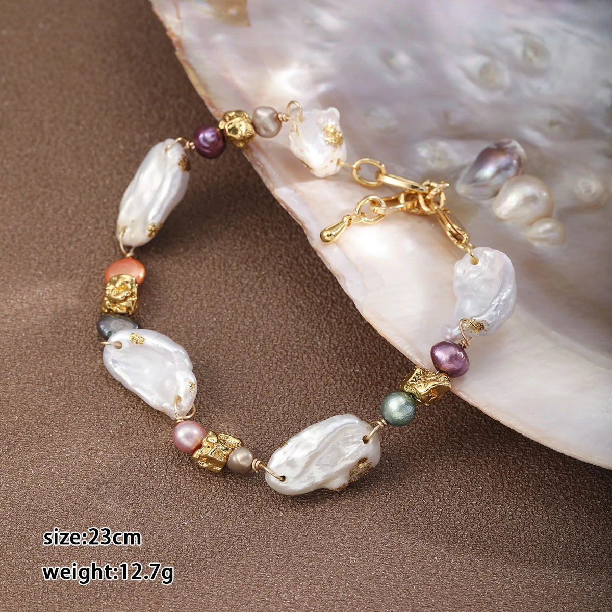 Fashion Baroque Pearl 18K Gold Plated Bracelets for Girls Sweet Jewelry for Women Ladies Wholesale China Manufacturer Bulk