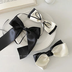 Elegant Graceful Bowknot Ribbon Hair Clips for Girls Princess French Style Barrettes for Women Ladies Hair Accessories in Stock